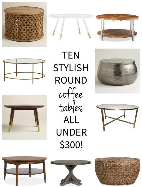 Affordable Round Coffee Tables - The Chronicles of Home