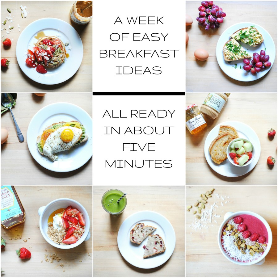 A Week of Healthy, Easy Breakfast Ideas - All Ready in About FIVE ...