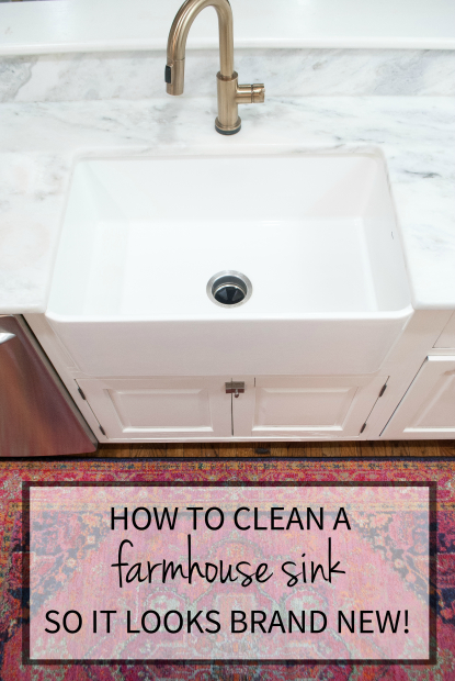 {Video} How to Clean a Farmhouse Sink FAST! - The Chronicles of Home