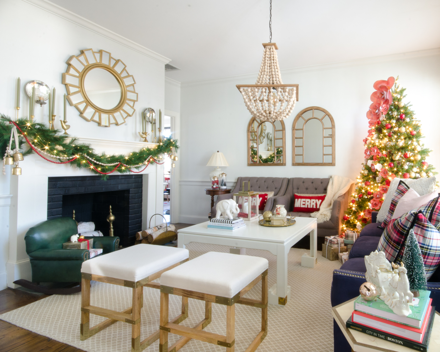 classic christmas living room