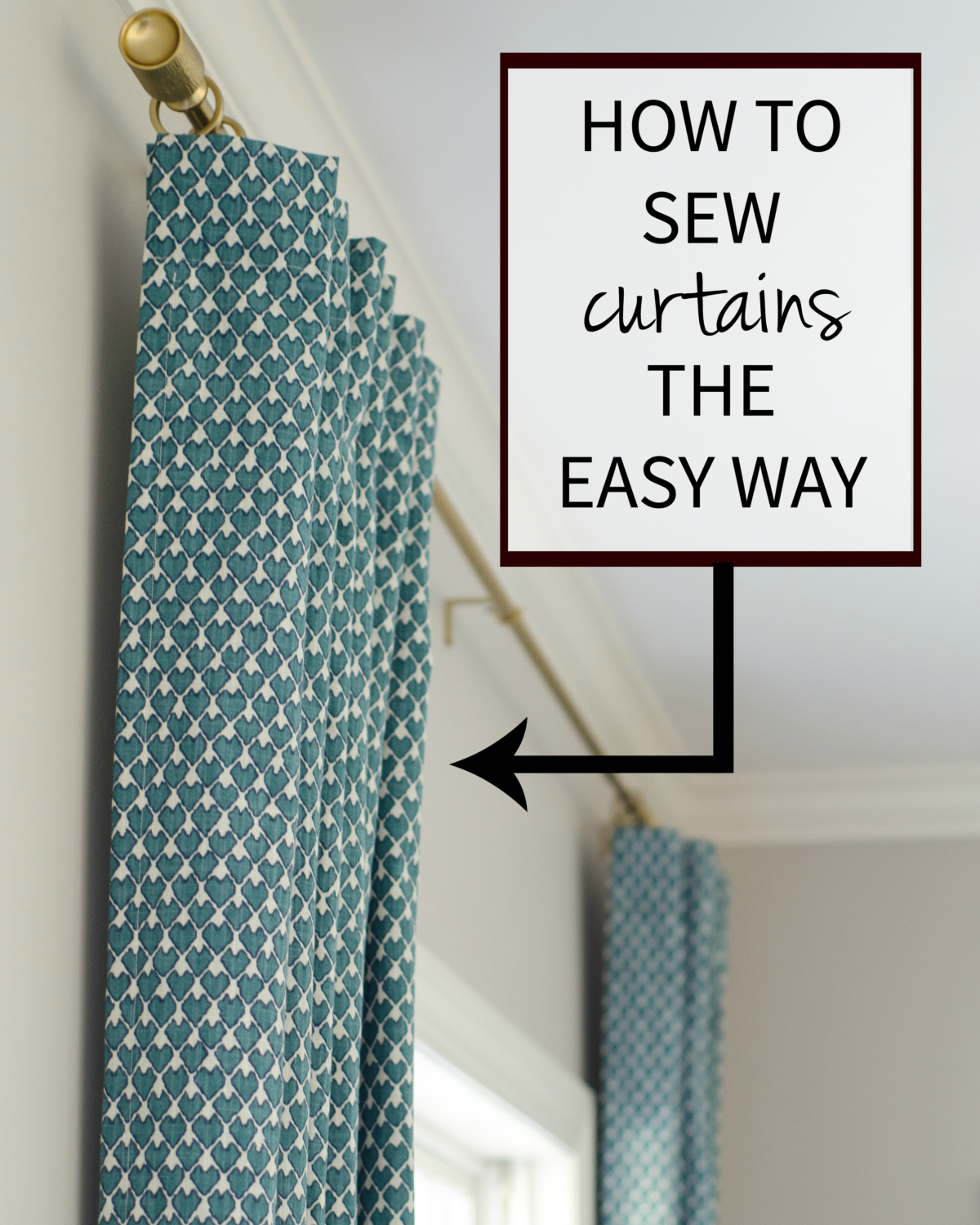 How to Sew Curtains the Easy Way - The Chronicles of Home