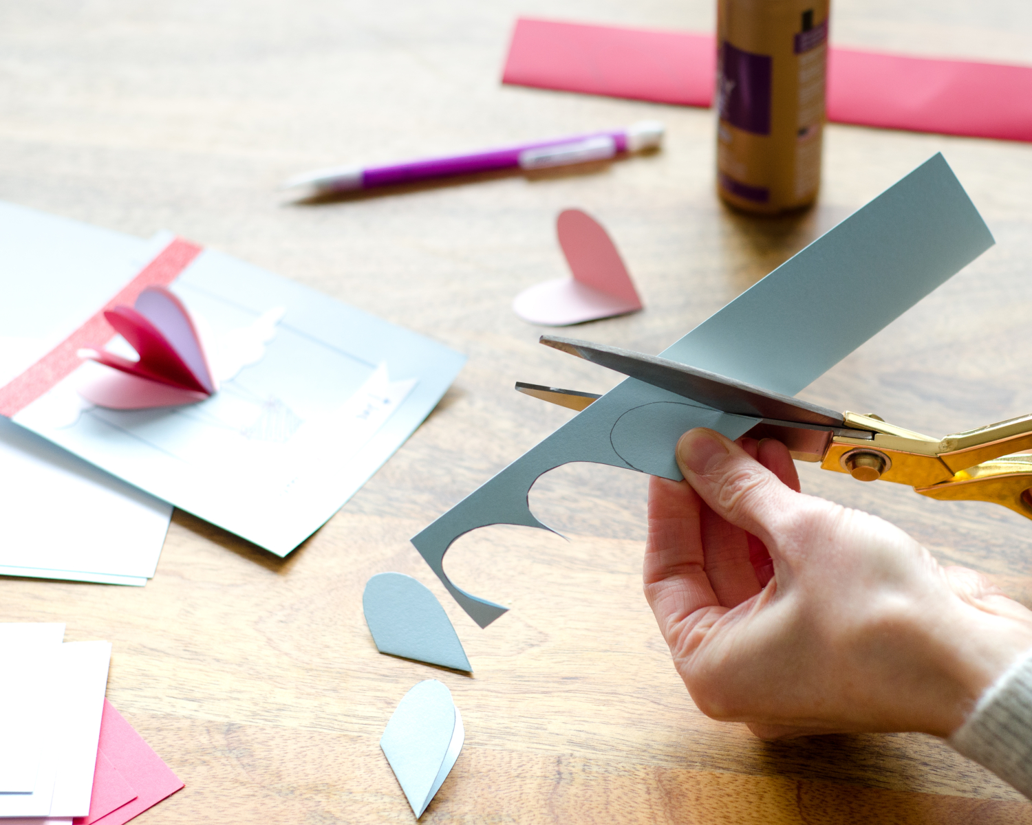 Easy Diy Valentines Cards Using Simple Folded Paper Hearts