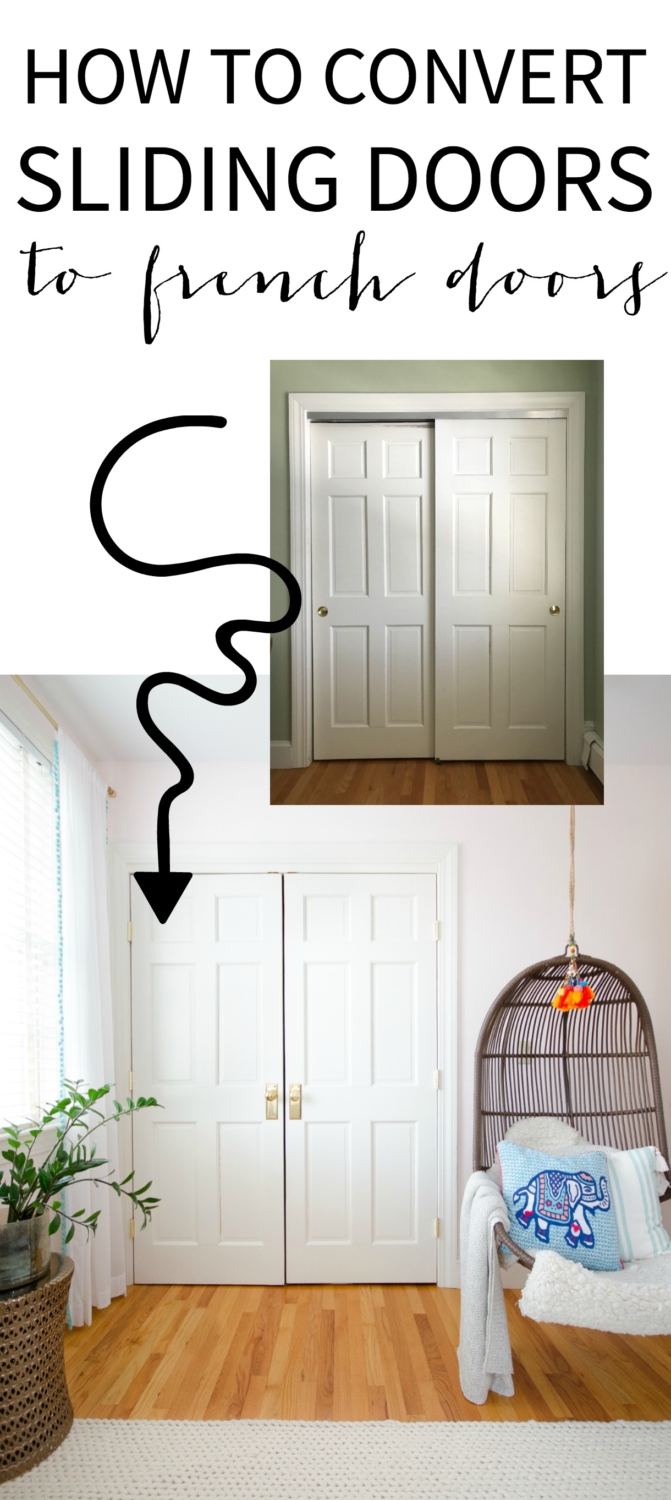 How to Convert Sliding Doors to Hinged Doors - The Chronicles of Home